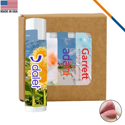 JoyLip SPF 15 Lip Balm 4 Pack In Kraft Window Box